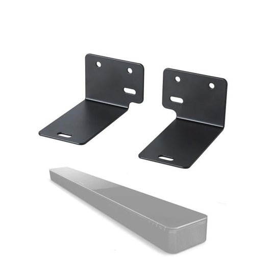 Wall Mount Kit for Soundbar Universal Dual Bracket for Most Sound Bar(Black) - Speaker Bracket by buy2fix | Online Shopping UK | buy2fix