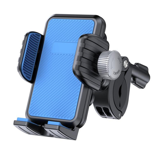 Bicycle Motorcycle Shock Absorption Mobile Phone Holder Gravity Navigation Mount(Blue) - Holders by buy2fix | Online Shopping UK | buy2fix