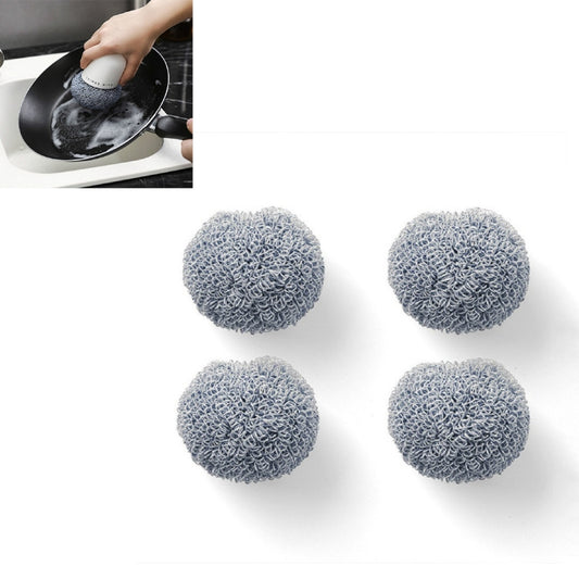 4 PCS / Set Polyester Cleaning Brush Pot Brush Replacement Heads - Cleaning Tools by buy2fix | Online Shopping UK | buy2fix