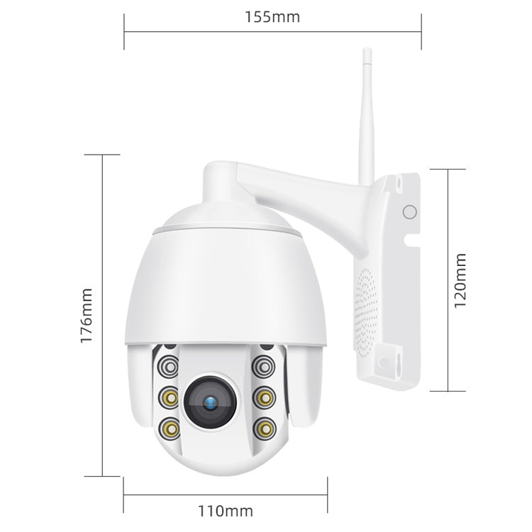 QX2 4G (US Version) 1080P HD 360 Degrees Panoramic Day and Night Full-color Waterproof Smart Camera, Support Motion Detection / Two-way Voice / TF Card, US Plug - Security by buy2fix | Online Shopping UK | buy2fix