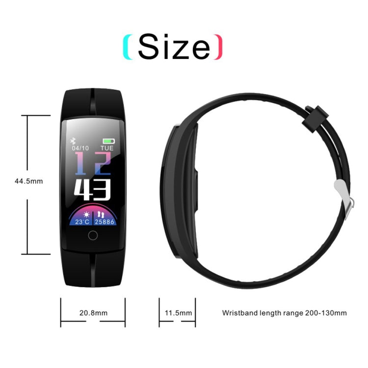 QS100 0.96 inches TFT Color Screen Smart Bracelet IP67 Waterproof, Support Call Reminder /Heart Rate Monitoring /Sleep Monitoring /Sedentary Reminder /Blood Pressure Monitoring (Purple) - Smart Wear by buy2fix | Online Shopping UK | buy2fix