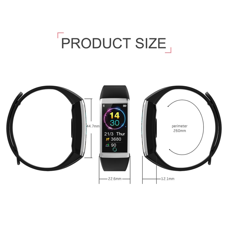 TD19 1.14 inches IPS Screen Smart Bracelet IP67 Waterproof, Support Call Reminder / Heart Rate Monitoring / Blood Pressure Monitoring / Sleep Monitoring /  Remote Camera (Red) - Smart Wear by buy2fix | Online Shopping UK | buy2fix