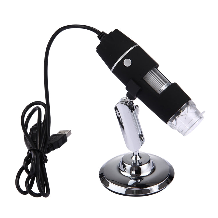 1000X Magnifier 0.3MP Image Sensor USB Digital Microscope with 8 LED & Professional Stand(Black) - Consumer Electronics by buy2fix | Online Shopping UK | buy2fix