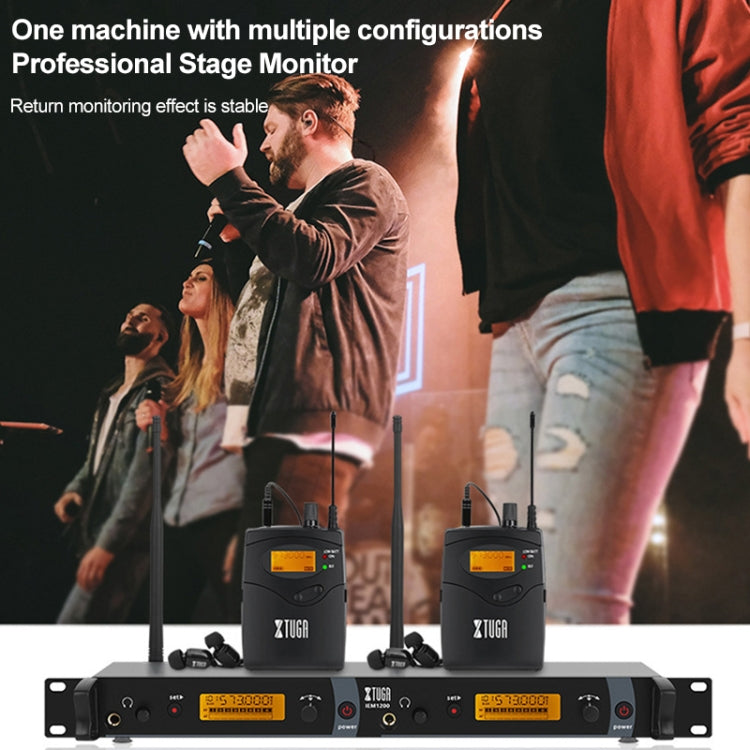 IEM1200 Wireless Transmitter 8 Bodypack Stage Singer In-Ear Monitor System(US Plug) - Consumer Electronics by buy2fix | Online Shopping UK | buy2fix