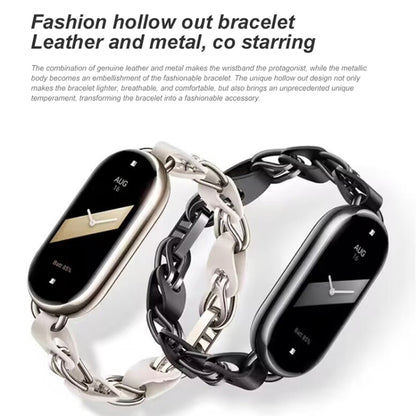 Original For Xiaomi Mi Band 8 Fashion Stainless Steel Bracelet (Black) - Watch Bands by Xiaomi | Online Shopping UK | buy2fix