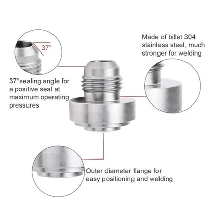 AN8 Car Oil Pipe Joint Breathable Pot Connector - In Car by buy2fix | Online Shopping UK | buy2fix