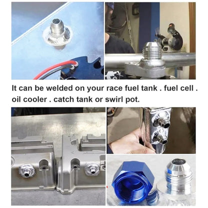 AN8 Car Oil Pipe Joint Breathable Pot Connector - In Car by buy2fix | Online Shopping UK | buy2fix