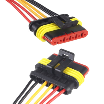 10pcs 6P Car Waterproof Plug Car Connector Plug-In, Length：10cm - Cables & Connectors by buy2fix | Online Shopping UK | buy2fix