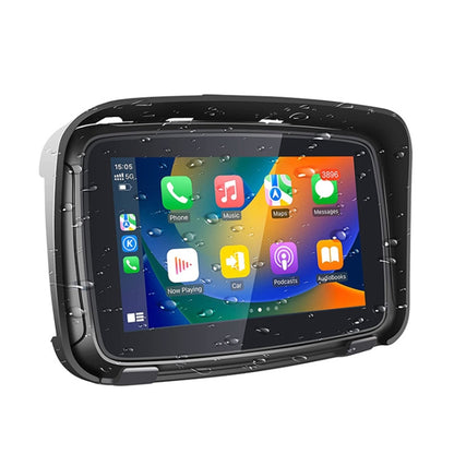 P502M Motorcycles Portable Waterproof 5 inch Wireless Carplay GPS Navigator - Electrical Instruments by buy2fix | Online Shopping UK | buy2fix