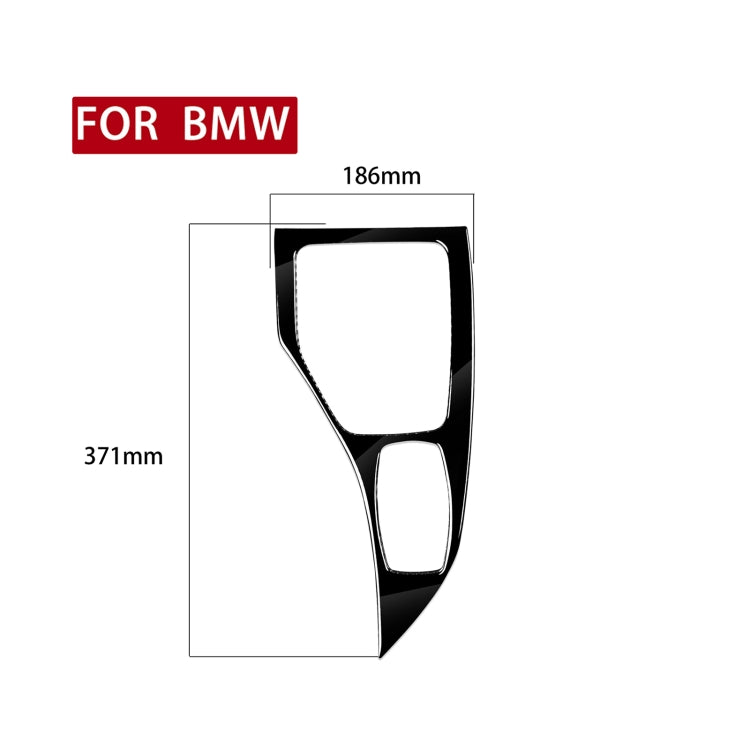 Car Left Drive Gear Panel Outer Frame Decorative Sticker for BMW X1 E84 2011-2015(Black) - In Car by buy2fix | Online Shopping UK | buy2fix