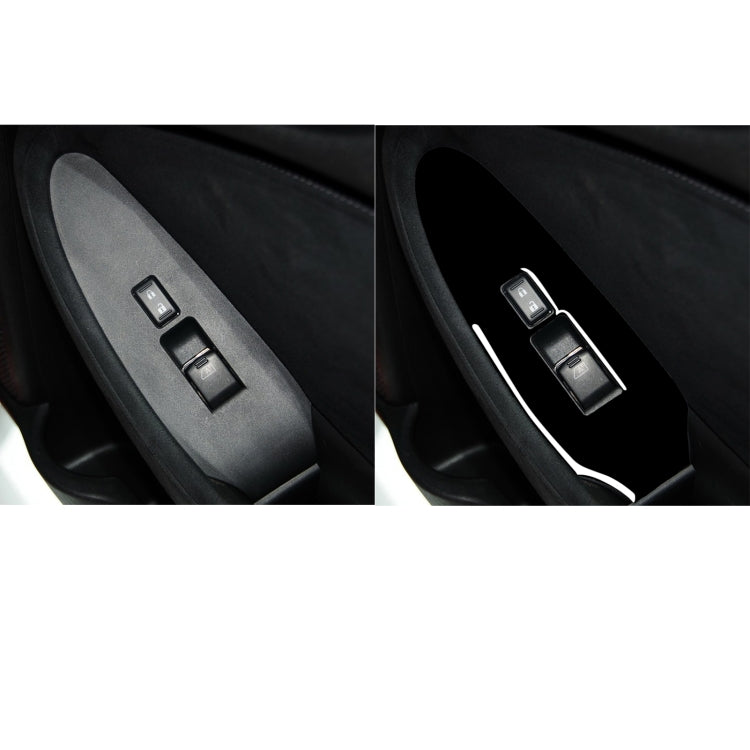For Nissan 370Z Z34 2009- Car Co-driver Side Door Lift Panel Decorative Sticker, Left Drive (Black) - In Car by buy2fix | Online Shopping UK | buy2fix