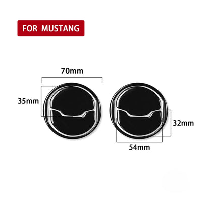 For Ford Mustang 2015-2020 6 in 1 Car Air Outlet Decorative Sticker, Left and Right Drive Universal (Black) - In Car by buy2fix | Online Shopping UK | buy2fix