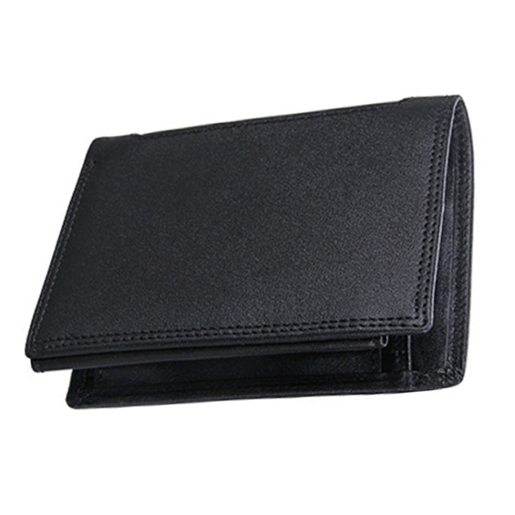 Genuine Cowhide Leather 3-folding Card Holder Wallet RFID Blocking Card Bag Protect Case for Men, Size: 13*10.2*2.5cm - Home & Garden by buy2fix | Online Shopping UK | buy2fix
