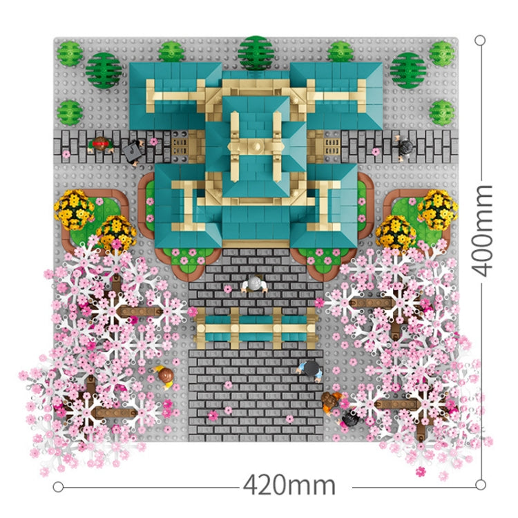 SEMBO 601079 Cherry Blossom Series Puzzle Assembled Toy Small Particle Building Blocks - Building Blocks by buy2fix | Online Shopping UK | buy2fix