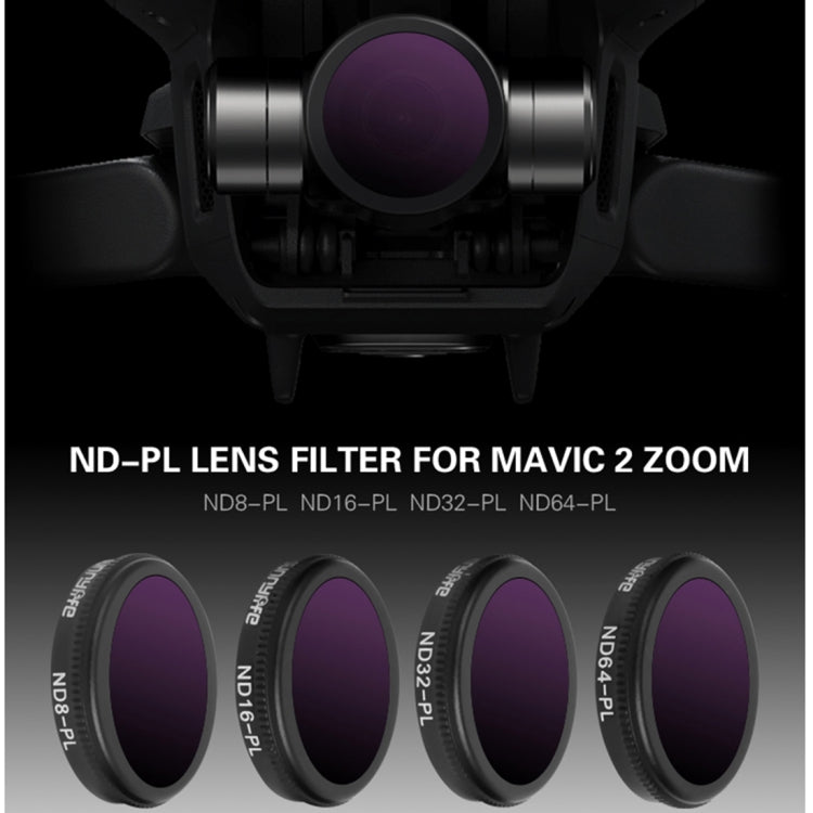 Sunnylife M2Z-FI288 ND8-PL + ND16-PL + ND32-PL + ND64-PL ND-PL Lens Filter for DJI Mavic 2 Zoom - Lens Filter by Sunnylife | Online Shopping UK | buy2fix