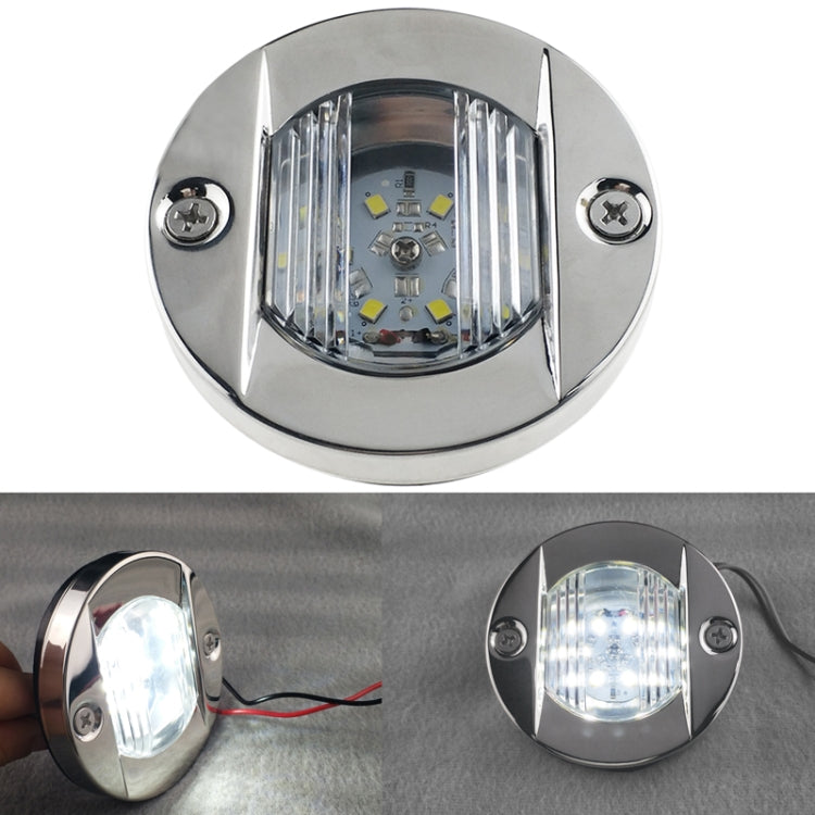 D2947 Stainless Steel 304 Round 12V Yacht Boat LED Stern Light - Taillights by buy2fix | Online Shopping UK | buy2fix