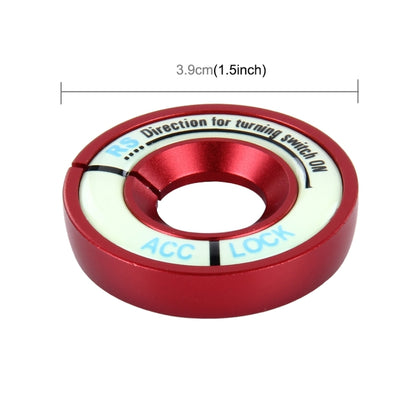 Car Aluminum Igniter Night Luminous Decoration Ring For Audi And Volkswagen(Red) - In Car by buy2fix | Online Shopping UK | buy2fix