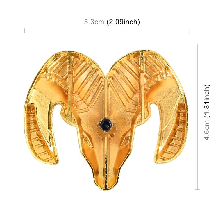 Bull Pattern Car Metal Body Decorative Sticker, Size : S (Gold) - Decorative Sticker by buy2fix | Online Shopping UK | buy2fix