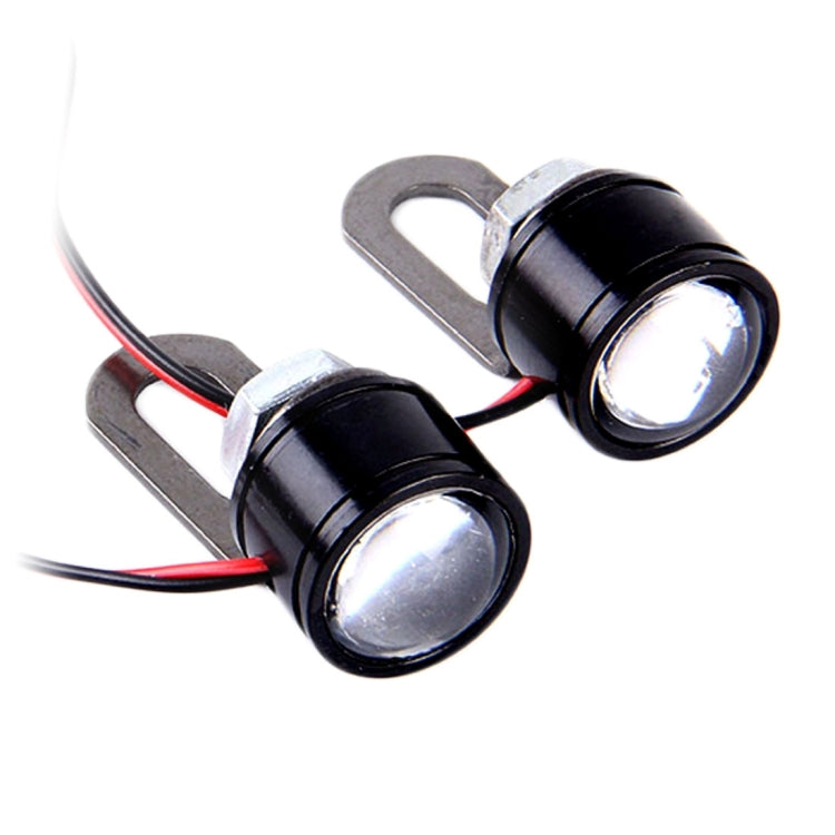 2 PCS 12V 3W Red Light Eagle Eyes LED Strobe Light For Motorcycle ，Wire Length: 90cm - Eagle Eye Lights by buy2fix | Online Shopping UK | buy2fix