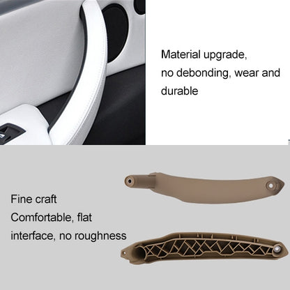 Car Interior Left Handle Inner Door Armrest Panel Pull 51416969401 for BMW X5 / X6, Left Drive(Brown) - In Car by buy2fix | Online Shopping UK | buy2fix