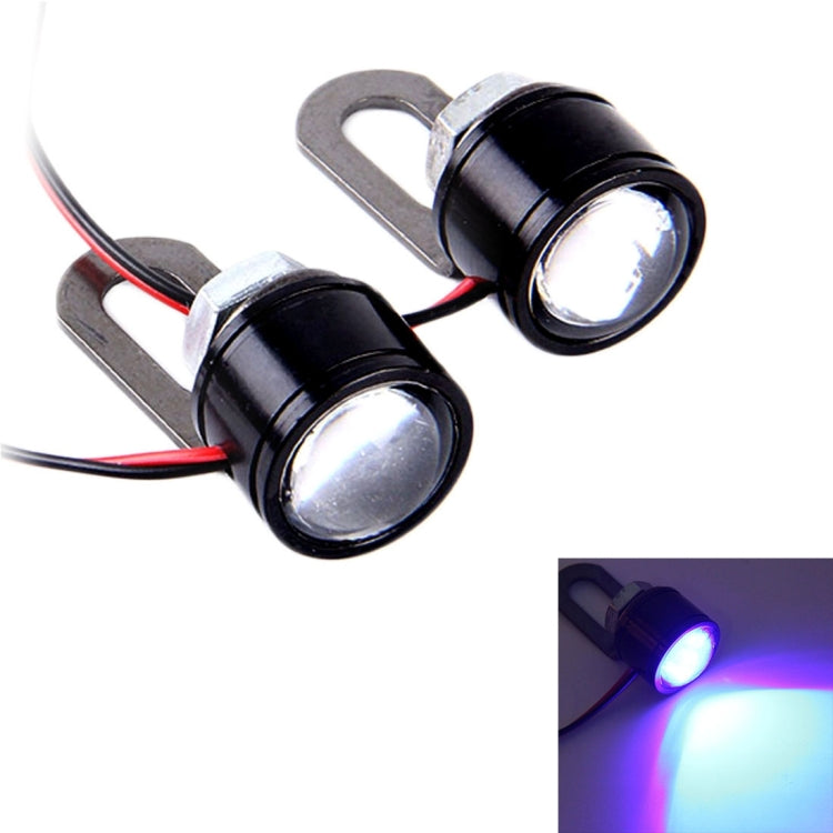 2 PCS 12V 3W Eagle Eyes LED Light For Motorcycle ，Wire Length: 45cm(Blue Light) - Eagle Eye Lights by buy2fix | Online Shopping UK | buy2fix