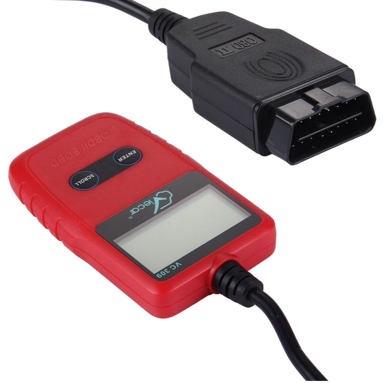 Viecar CV309 OBDII EOBD Car Diagnostic Tool Code Scanner Fault Reader(Red) - Code Readers & Scan Tools by Viecar | Online Shopping UK | buy2fix