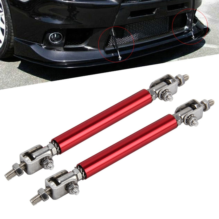 2 PCS Car Modification Large Surrounded By The Rod Telescopic Lever Front and Rear Bars Fixed Front Lip Back Shovel Adjustable Small Rod, Length: 15cm(Red) - In Car by buy2fix | Online Shopping UK | buy2fix