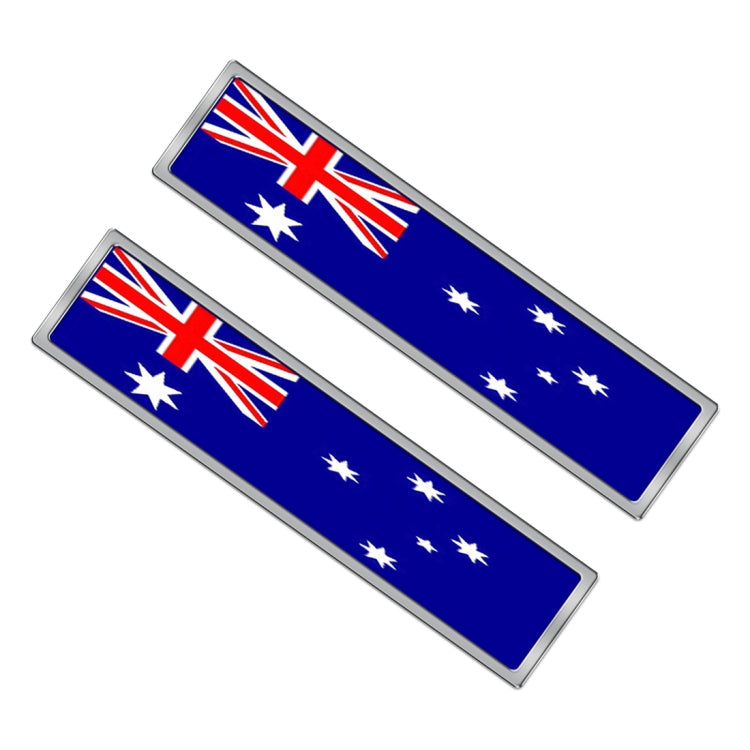 2 PCS Australian Flag Pattern Rectangle Car-Styling Sticker Random Decorative Sticker - Decorative Sticker by buy2fix | Online Shopping UK | buy2fix