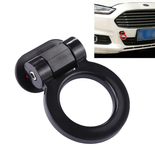 Car Truck Bumper Round Tow Hook Ring Adhesive Decal Sticker Exterior Decoration(Black) - In Car by buy2fix | Online Shopping UK | buy2fix