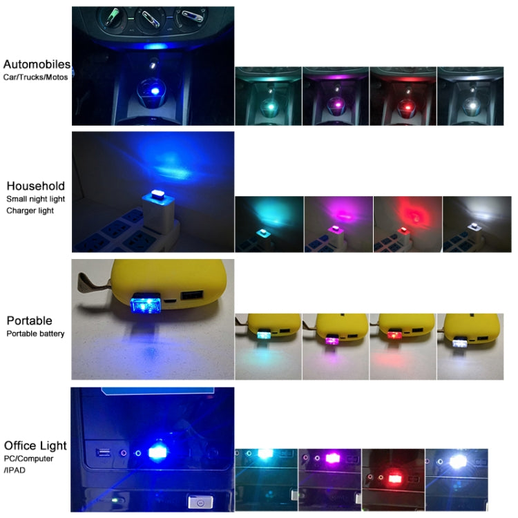 Universal PC Car USB LED Atmosphere Lights Emergency Lighting Decorative Lamp (Green Light) - Atmosphere lights by buy2fix | Online Shopping UK | buy2fix