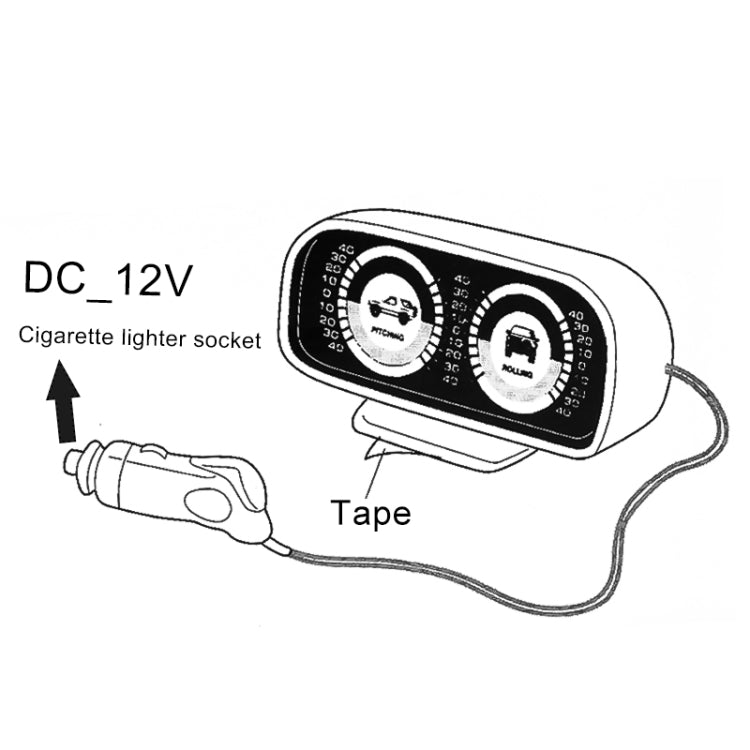 TR-9601 Adjustable Slope Meter Slopemeter Finder Tool Car Vehicle Inclinometer Gauge(Black) - In Car by buy2fix | Online Shopping UK | buy2fix