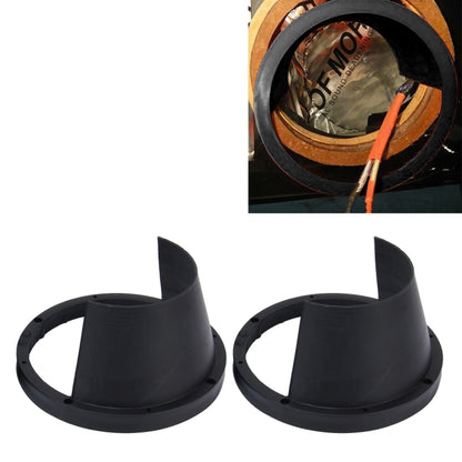 2 PCS 6.5 inch Car Auto Loudspeaker Plastic Waterproof Cover with Protective Cushion Pad, Inner Diameter: 14.5cm(Black) - In Car by buy2fix | Online Shopping UK | buy2fix