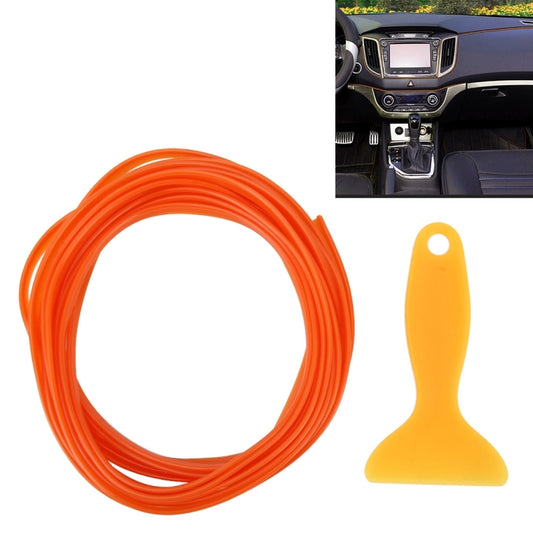 5m Flexible Trim For DIY Automobile Car Interior Moulding Trim Decorative Line Strip with Film Scraper(Orange) - Anti Collision Sticker by buy2fix | Online Shopping UK | buy2fix