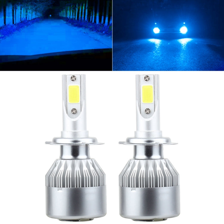 2 PCS H7 18W 1800 LM 8000K IP68 Casnbus Constant Current Car LED Headlight with 2 COB Lamps, DC 9-36V(Ice Blue Light) - LED Headlamps by buy2fix | Online Shopping UK | buy2fix