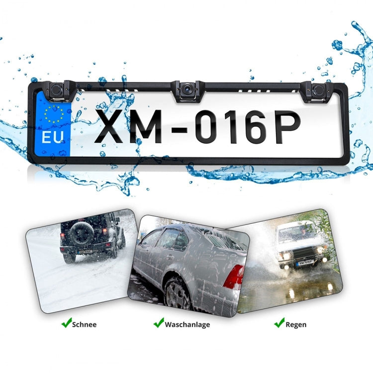 PZ600L-2 Europe Car License Plate Frame Front Rear View Camera - In Car by buy2fix | Online Shopping UK | buy2fix