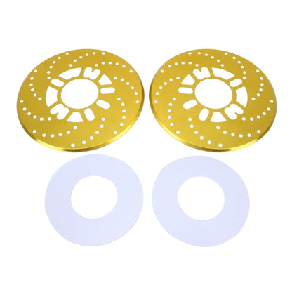 2 PCS Universal Aluminium Auto Car Wheel Disc Brake Racing Decorative Cover(Gold) - In Car by buy2fix | Online Shopping UK | buy2fix