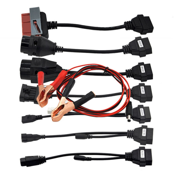 8 PCS Car Diagnostic Cable and Connector OBD2 Cable - In Car by buy2fix | Online Shopping UK | buy2fix