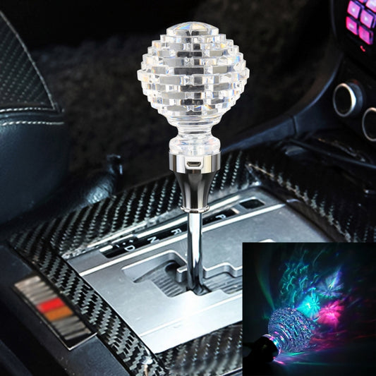 Universal Car Nest Shaped Crystal Gear Head Gear Shift Knob with Light - Shift Knob by buy2fix | Online Shopping UK | buy2fix