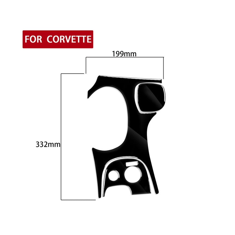 For Chevrolet Corvette C5 1998-2004 3 in 1 Car Gear Panel B Decorative Sticker, Left Drive - In Car by buy2fix | Online Shopping UK | buy2fix