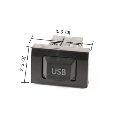 Car Center Console CD Reserved Position Modified USB Port 3.3x2.3cm for Volkswagen / Audi / Skoda - In Car by buy2fix | Online Shopping UK | buy2fix