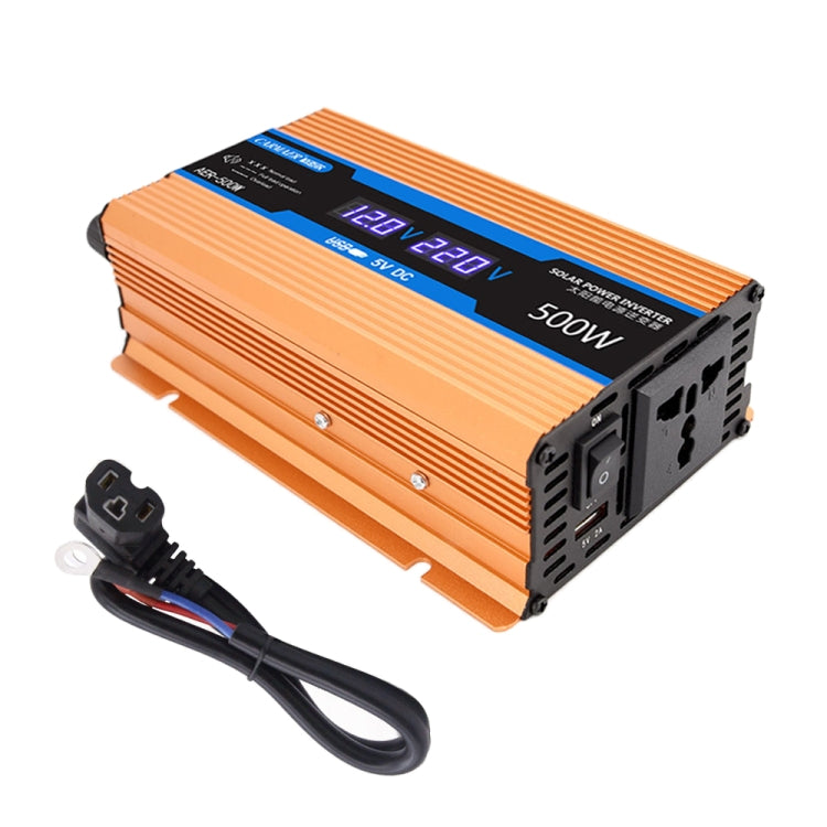 Carmaer 60V to 220V 500W Car Multi-function Double Digital Display Inverter Household Power Converter - In Car by buy2fix | Online Shopping UK | buy2fix