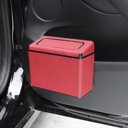 Car Plastic Trash Can Large Capacity Interior Accessories Box (Red) - In Car by buy2fix | Online Shopping UK | buy2fix