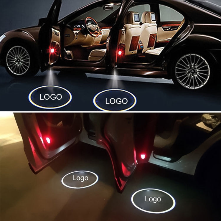 2 PCS Car 3D Door Logo Light Brand Shadow Lamp for Mercedes-Benz C-Class 2022 - In Car by buy2fix | Online Shopping UK | buy2fix