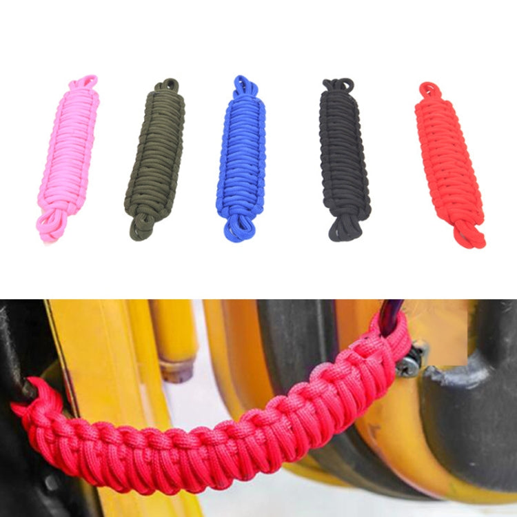 Car Door Limit Braided Rope Strap for Jeep Wrangler (Pink) - In Car by buy2fix | Online Shopping UK | buy2fix