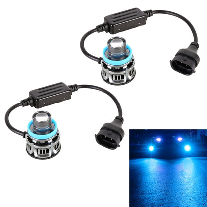 1 Pair H11 27W / DC12V Car Aluminum Alloy Flashing LED Headlight (Blue Light) - In Car by buy2fix | Online Shopping UK | buy2fix
