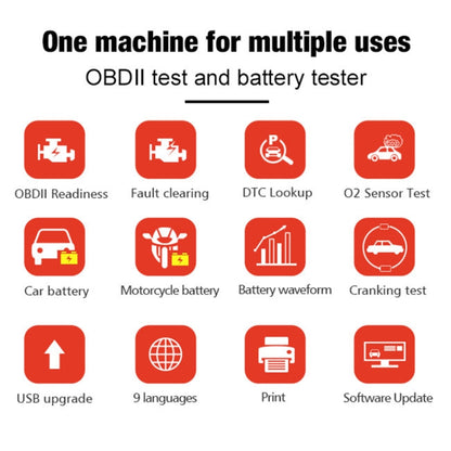 KONNWEI KW870 2 in 1 Car OBD2 Fault Diagnosis + Battery Tester - Code Readers & Scan Tools by KONNWEI | Online Shopping UK | buy2fix