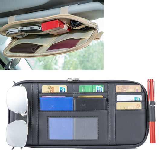 Universal Car Multi-functional Sun Visor Card Clip Bags Glasses Bill Clip Holder (Black) -  by buy2fix | Online Shopping UK | buy2fix