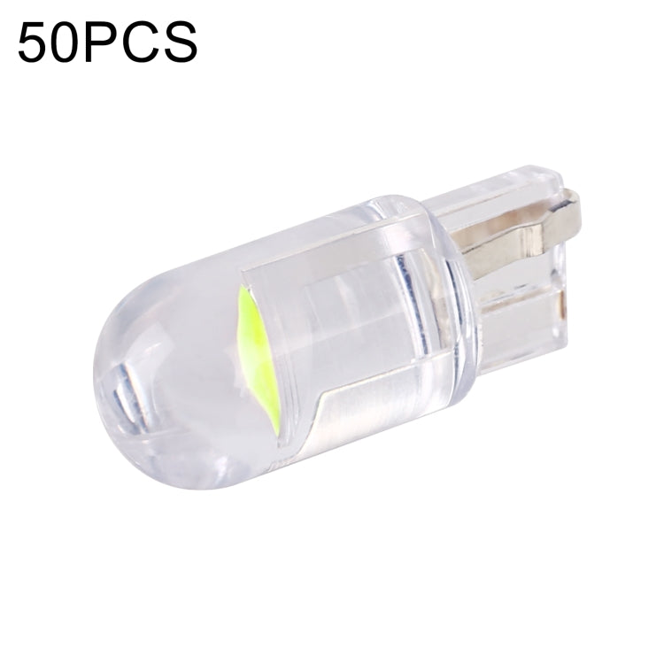 50pcs T10 DC24V / 0.36W / 0.03A Car Clearance Light COB Lamp Beads (Green Light) - In Car by buy2fix | Online Shopping UK | buy2fix