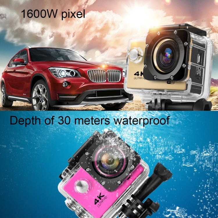 F60 2.0 inch Screen 170 Degrees Wide Angle WiFi Sport Action Camera Camcorder with Waterproof Housing Case, Support 64GB Micro SD Card(Silver) - DJI & GoPro Accessories by buy2fix | Online Shopping UK | buy2fix