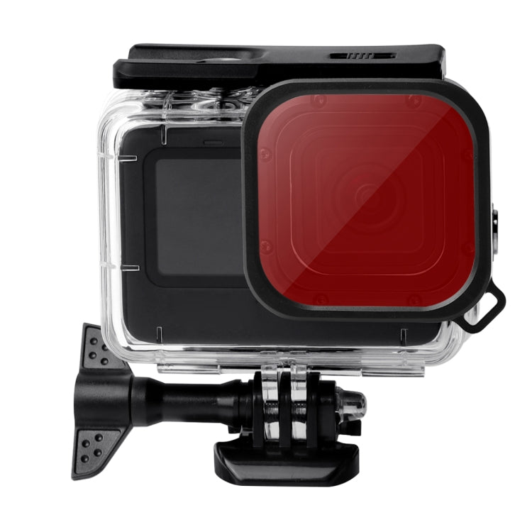 Waterproof Case + Touch Back Cover + Color Lens Filter for GoPro HERO10 Black / HERO9 Black (Purple) - DJI & GoPro Accessories by buy2fix | Online Shopping UK | buy2fix